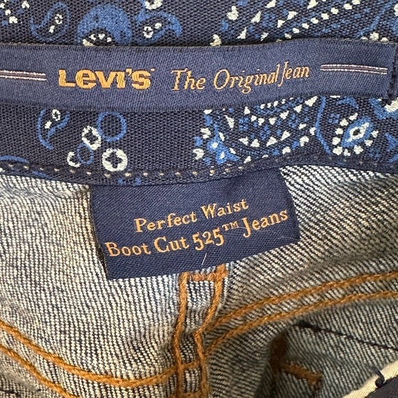 Levi’s Perfect Waist Boot Cut 525 Jeans Medium Wash Sz 10 Womens - Picture 6 of 12